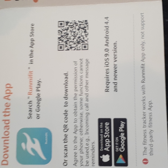 Fitness Tracker with runmifit app Dark purple adjustable band, has many uses - Picture 4 of 5